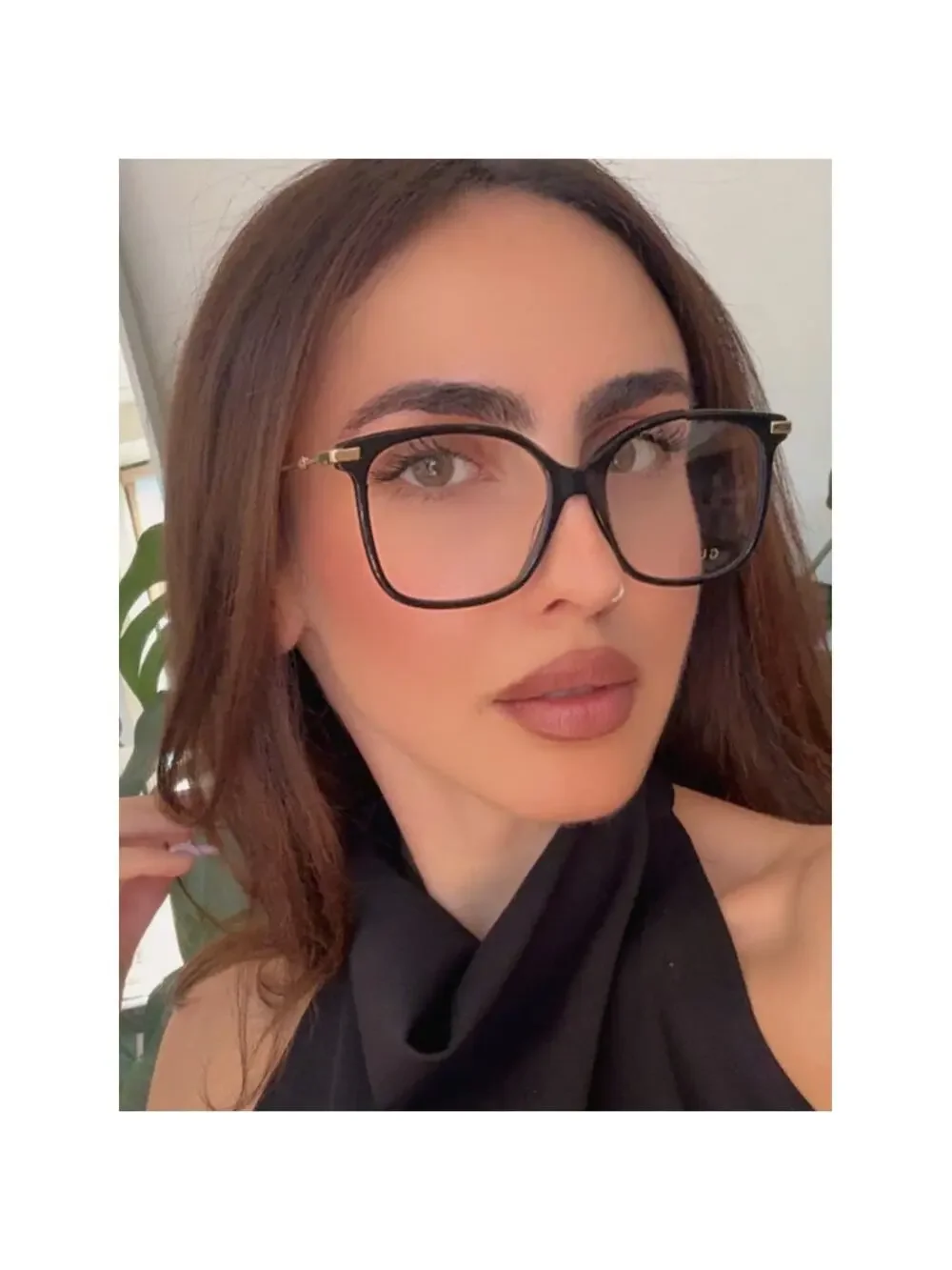 NEW Gucci GG0512O Square Eyeglasses Frames in Black Gold